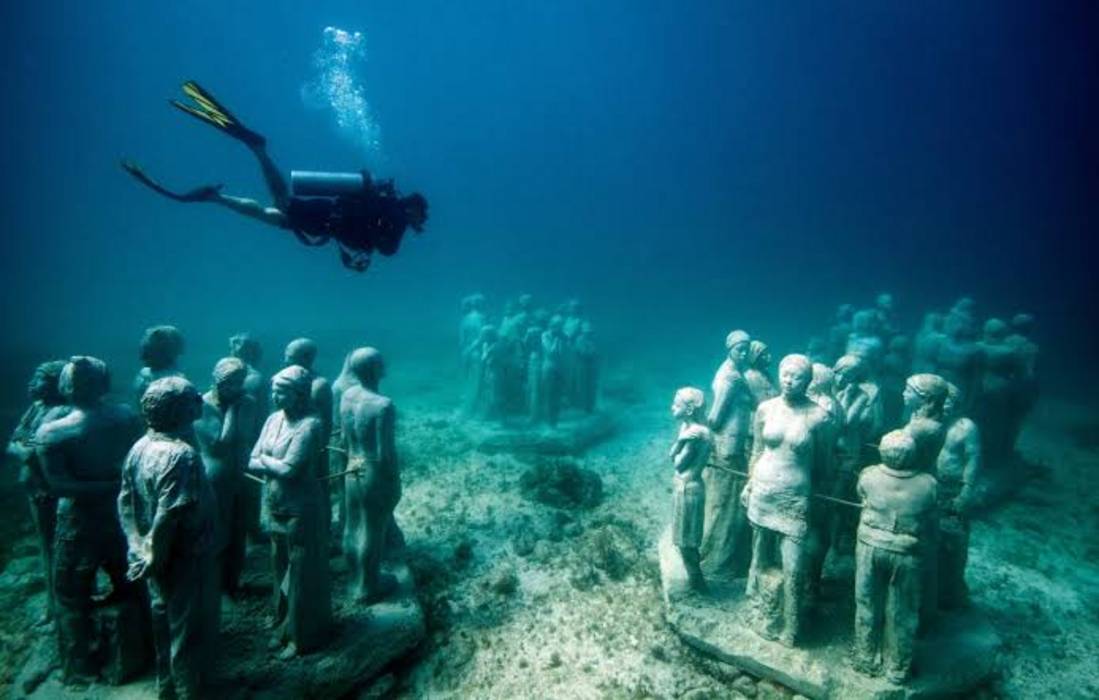 MUSA underwater sculpture museum near Isla Mujeres