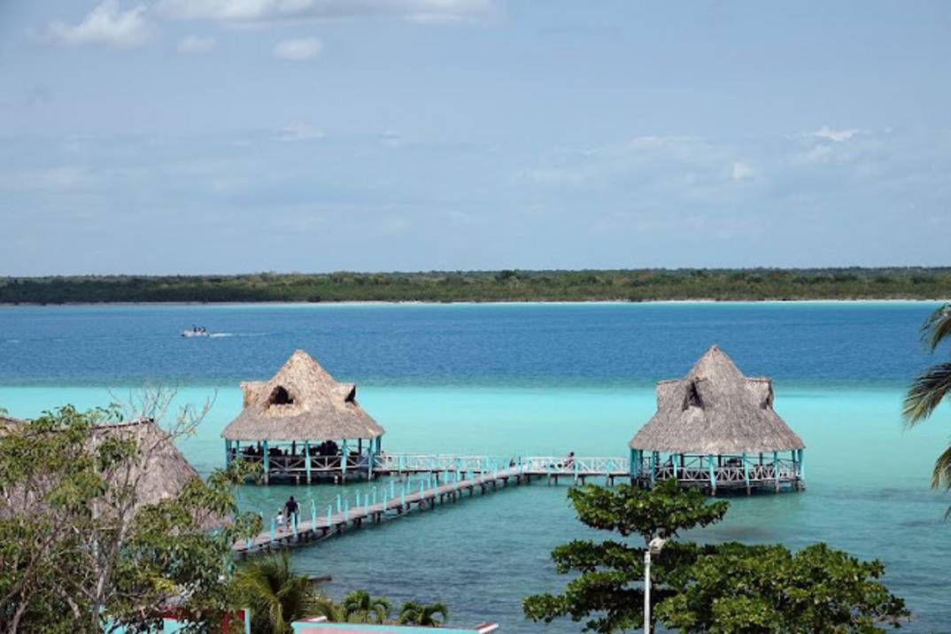 Bacalar Lagoon of Seven Colors in Quintana Roo, Mexico